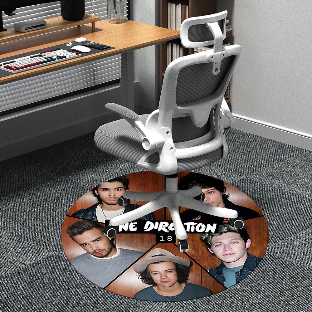 1pc ONE DIRECTION Chair Carpet for Office Non Slip, Lightweight, Machine Washable Rug for Office, Sleeping, Room Holiday Decor