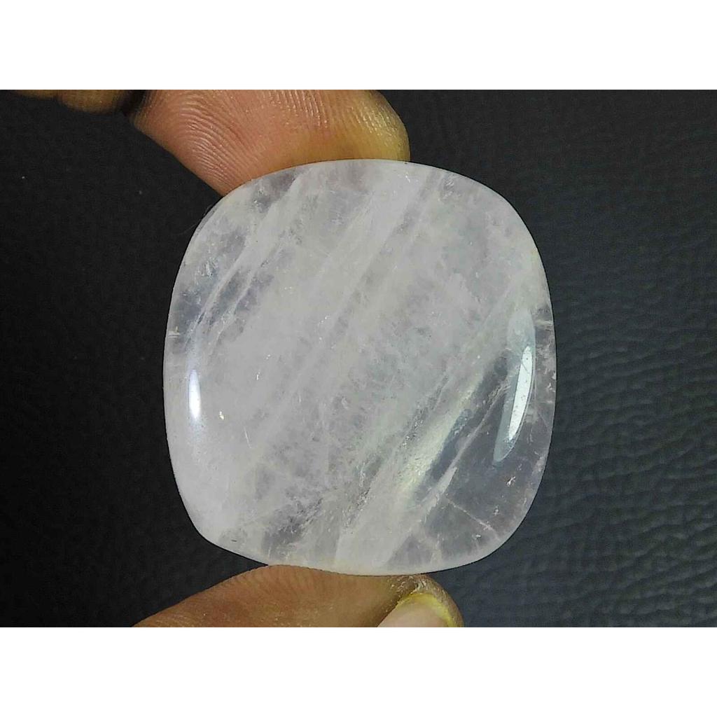 35X35MM Natural Pink Rose Quartz Octagon Healing Crystal Cabochon Gemstone SK-3537