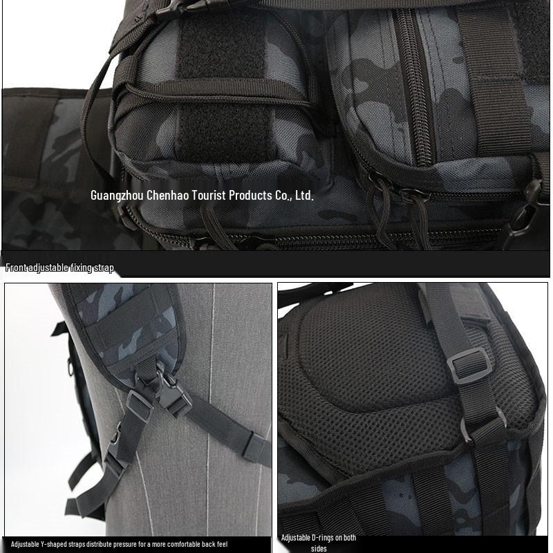 Chenhao Tactical Single Shoulder Backpack: Camouflage Sling Bag for Outdoor and Travel