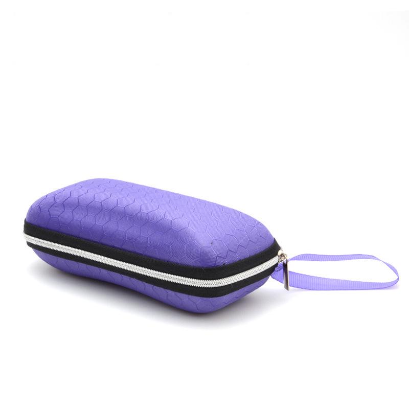 Custodia Portatile per Occhiali da Sole per Donne Uomini Scatola per Occhiali con Cordino Cerniera Custodia Copri-Protettore per Occhiali