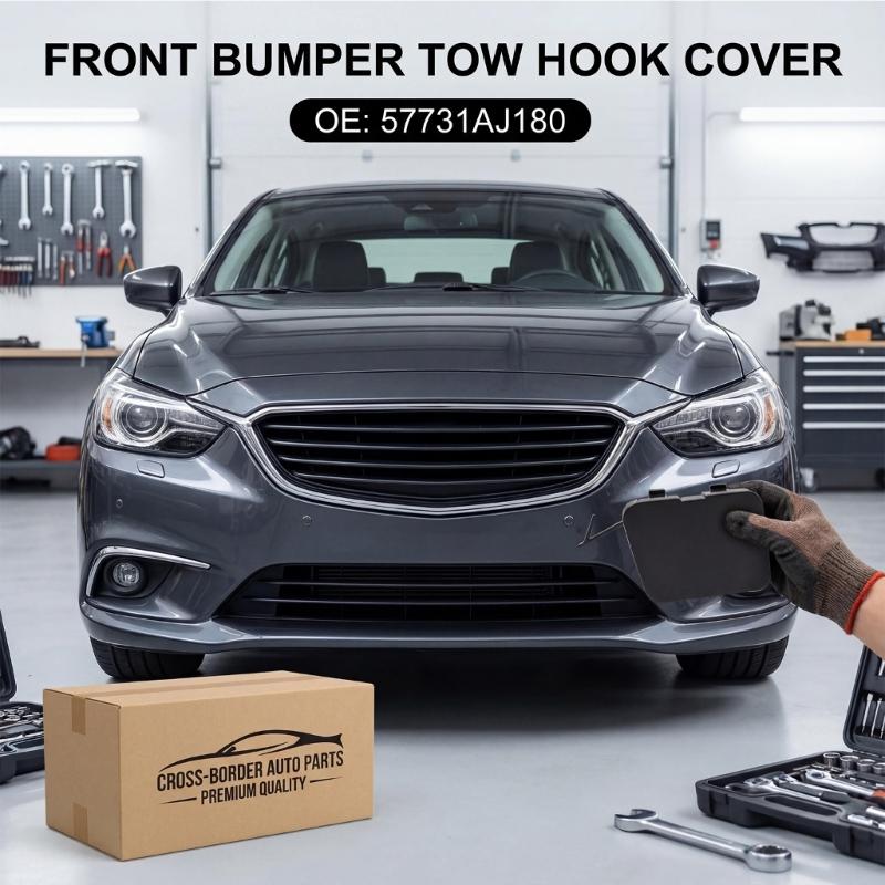 Front Bumper Spoiler Tow Eye Hook Cover Replacement Accessories 57731AJ180 for Select Model