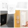 Double-Sided Adhesive Wall Hooks Hangers Strong Transparent Stickers Hooks Wall Storage Holder Hooks Kitchen Bathroom Organizer