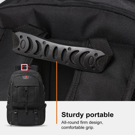 50/80L Backpack USB Charging Port Large Capacity Multi Pockets Adjustable Shoulder Strap Waterproof College Backpack Bag Hiking Business Daypack