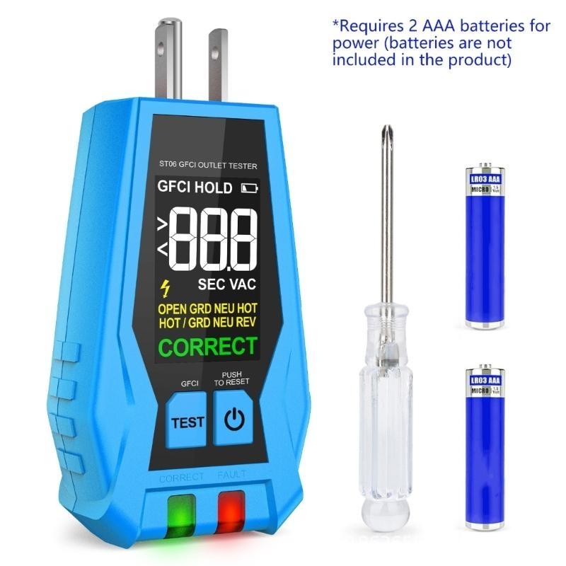 Commercial Receptacle Diagnostic Tool GFCI Verification Device for Home