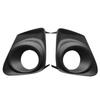 AA92-Fog Light Trim Set For 2011-2013 Toyota Corolla Left & Right Black Plastic 2Pc