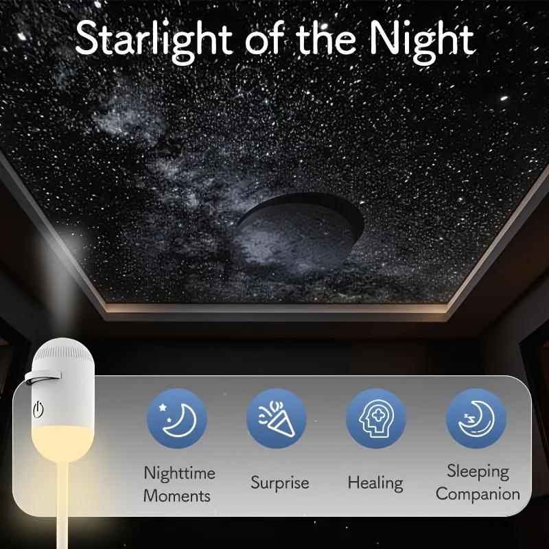 2-in-1 Starry Sky Projection Night Light Combines the features of a starry sky chandelier with USB Portable Mini Projector Suitable for bedroom and