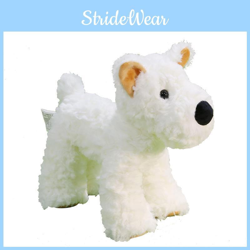 Realistic West Highland Terrier Plush Toy With Polyester Filling For Kids