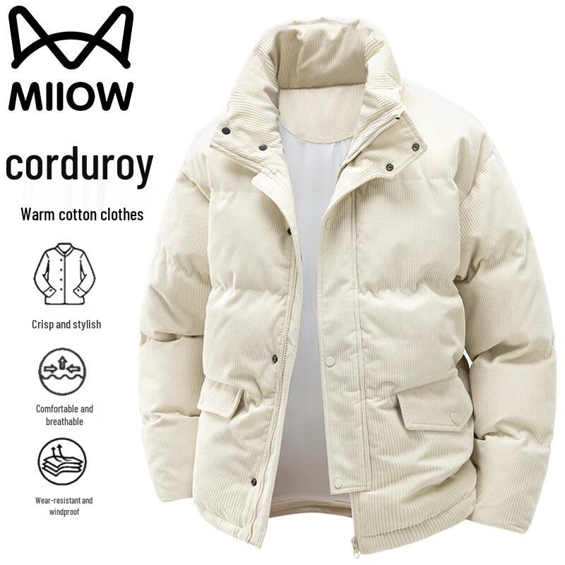 

Maoren Men s Winter Corduroy Padded Jacket 2XL