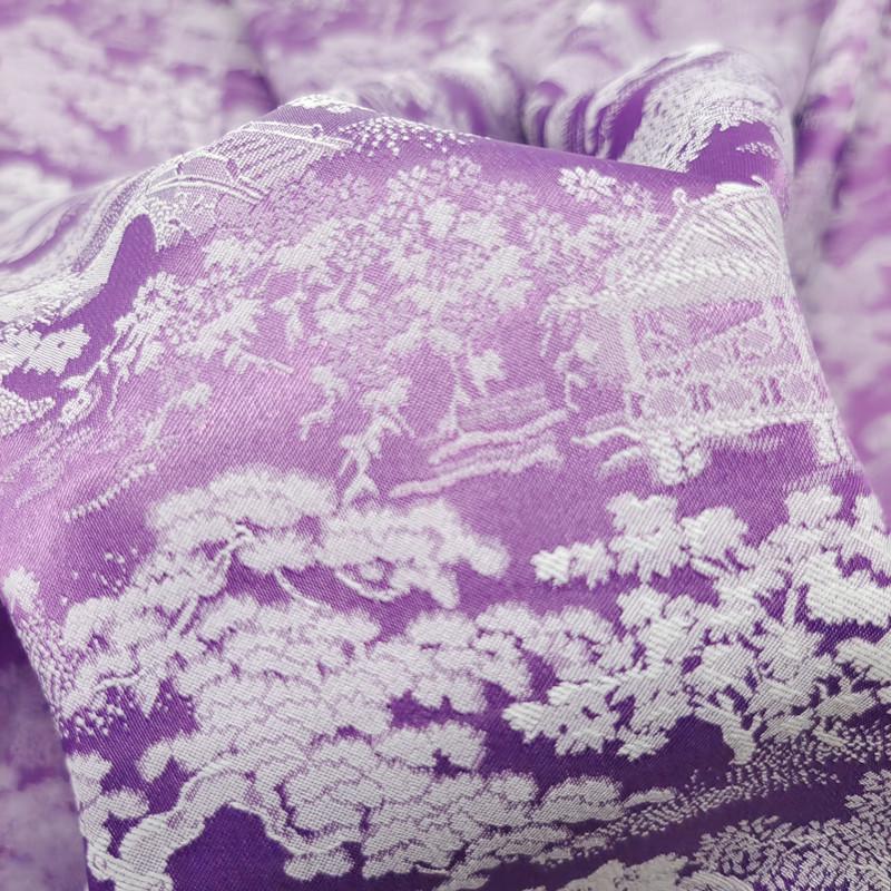 Țesătură Nouă Cheongsam Satin Brocart Chinezesc Peisaj
