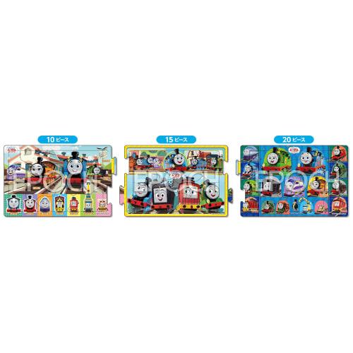 EPOCH [Apollo's Steps Panoramic Puzzle] Thomas the Tank Engine Let's All Go! 10/15/20 Pieces Puzzle for Children 24-201 ST Mark Certification Comes Wi