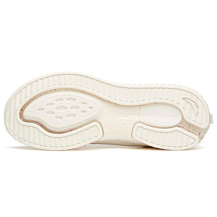 Anta Running Series Elastic Rubber Low-Top Running Shoes Women Sneakers Silver 122115501-5