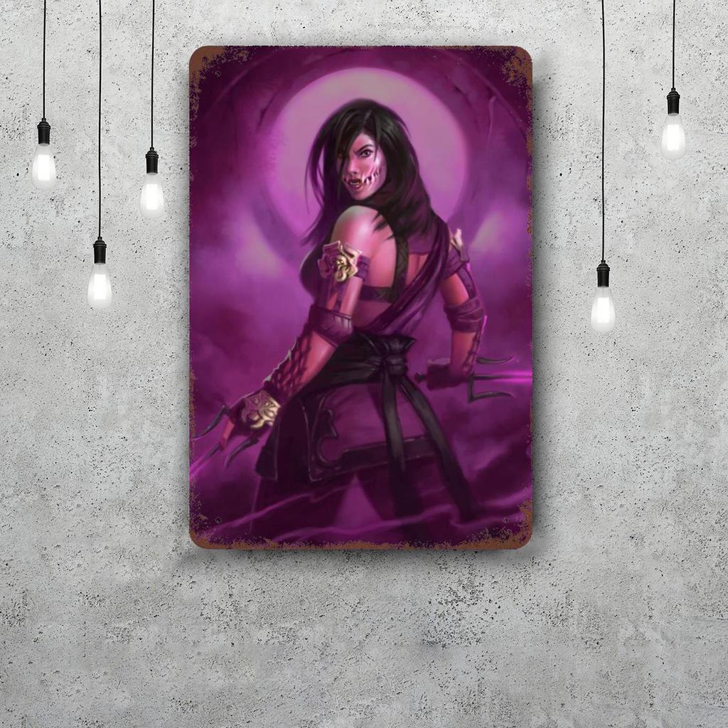 mileena Decor Poster Vintage Tin Sign Metal Sign Decorative Plaque for Pub Bar Man Cave Club Wall Decoration