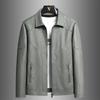 Men's Plus Velvet Leather Jacket: Trendy Autumn/Winter Outerwear for Youthful Style