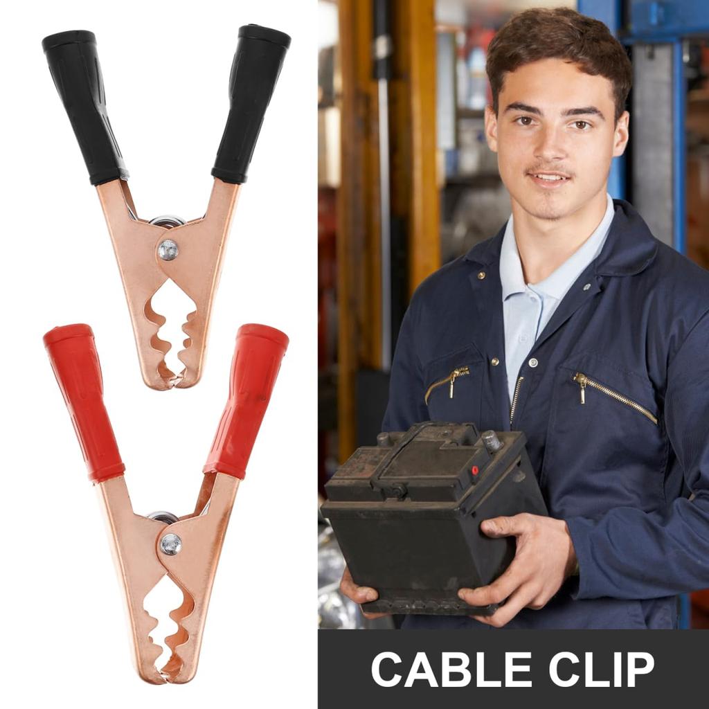 Iplusmile 2pcs Car Clip Cord Clip Large Alligator Clip Booster Practical Clip Alligator Clip Wire Free Test Lead