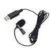 Lapel Microphone Portable Clip On Wired Mini Lapel Microphone with USB Interface for Mobile Phones Cameras