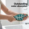 Leaf Shaped Green Leaves Hand Towel Christmas Decorations Quick Drying Bathroom Hanging Towels Absorbent Hand Towels Kitchen