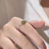 New Chinese imitation jade ring opening adjustable antique sweet simple versatile accessories girl girlfriend gift