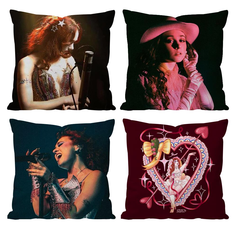 C-Chappell R-Roan Singer Cushion Cover Pattern Printed Pillowcase for Living Room Sofa Cushion Cover & Bedroom Decor