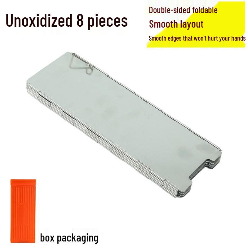 Outdoor Ultra-Light Aluminum Alloy Windshield for Folding Stove - 8/10 Pieces