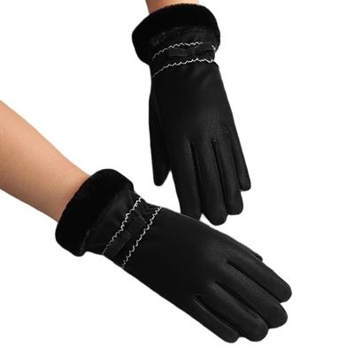Winter Gloves Keeping-warm Beautiful Girl Hand Cover Touch Screen Cycling Women Glove Clothing Accessory Female Hands Warmers