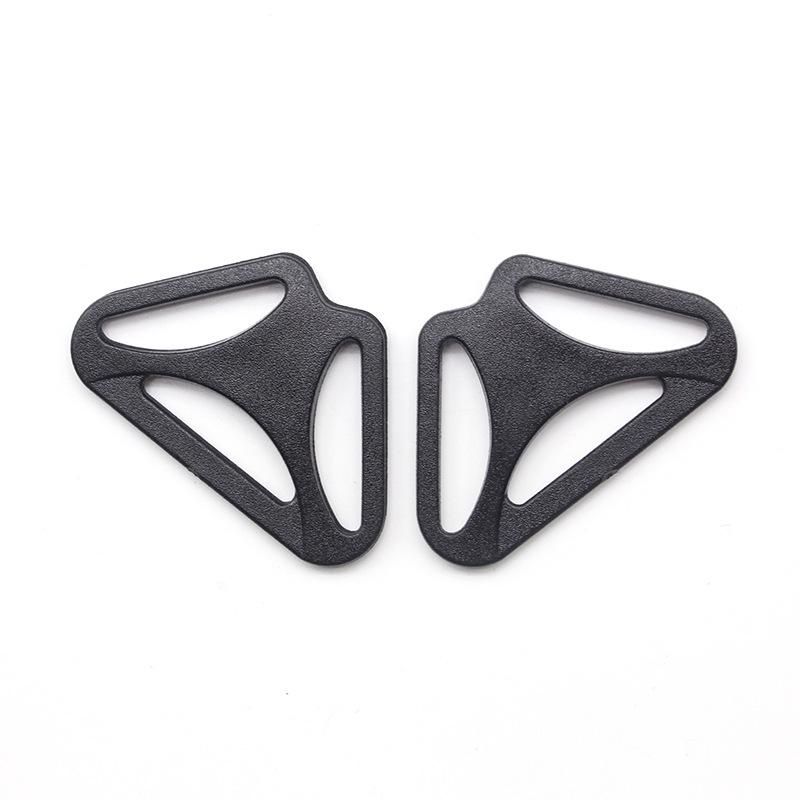 Adjustable Plastic Triangle Insert Buckle for Webbing and Shoe Material - Versatile Accessory