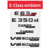 Pasuje do naklejki z literami na tył Mercedes Benz W213 C238 w214 E43 E53 E63S E200d E260 E300 E350e E450d 4MATIC V8BITURBO AX1