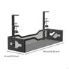 Under Desk Cable Tray No Drill Clamp on Easy Install Wire Storage Box for Office Black