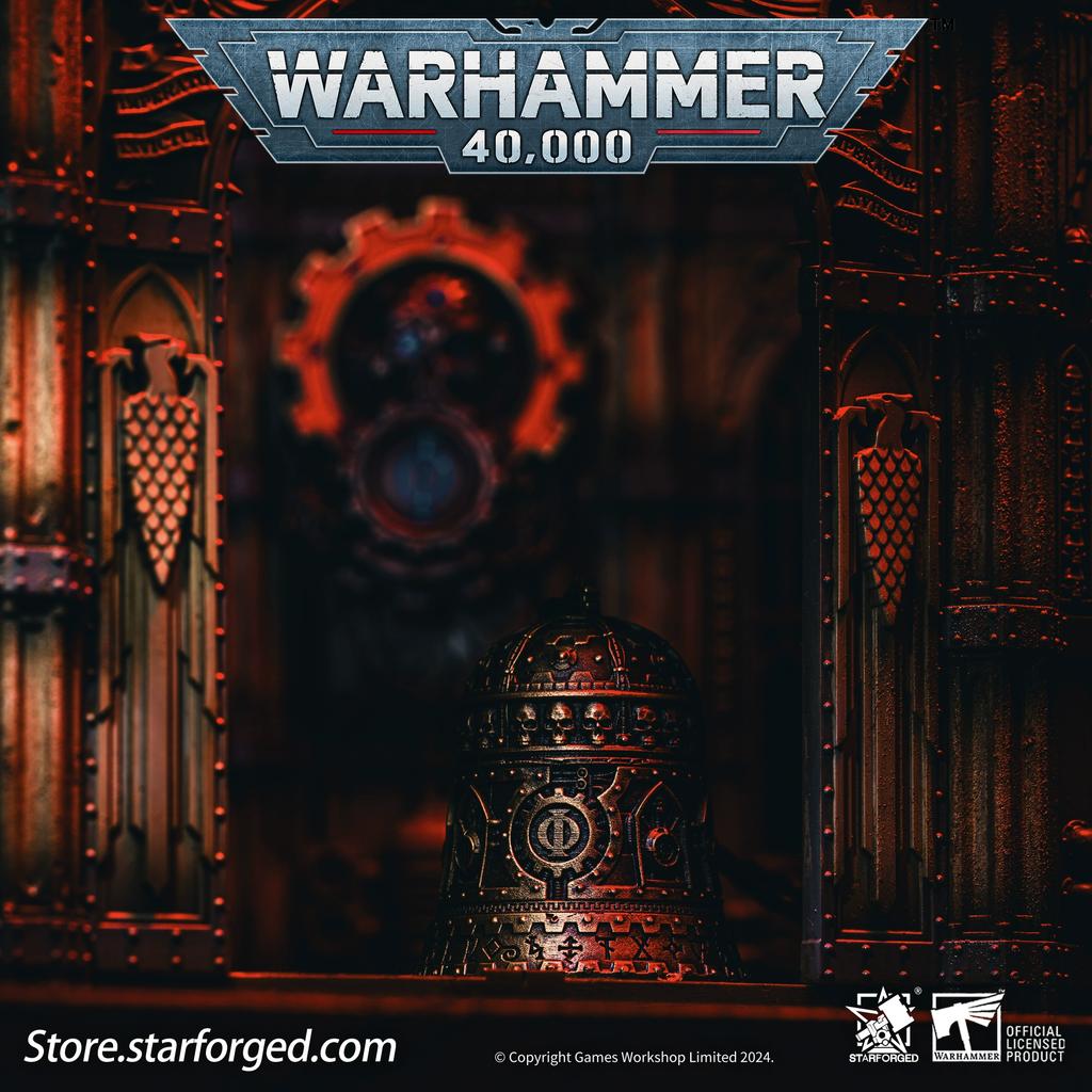 Starforged Star Casting, Ohm Messiah Ruling Bell Warhammer 40K Peripheral Mechanical God Church Pendant