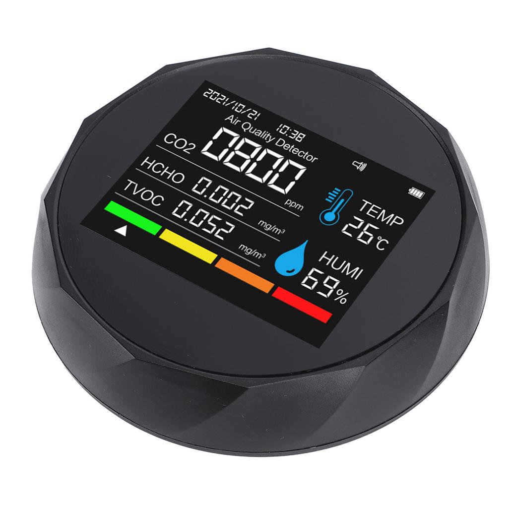 5 in 1 Indoor Air Quality Detector Bluetooth APP Accurate Sensor Magnetic Wall Mount Portable Air