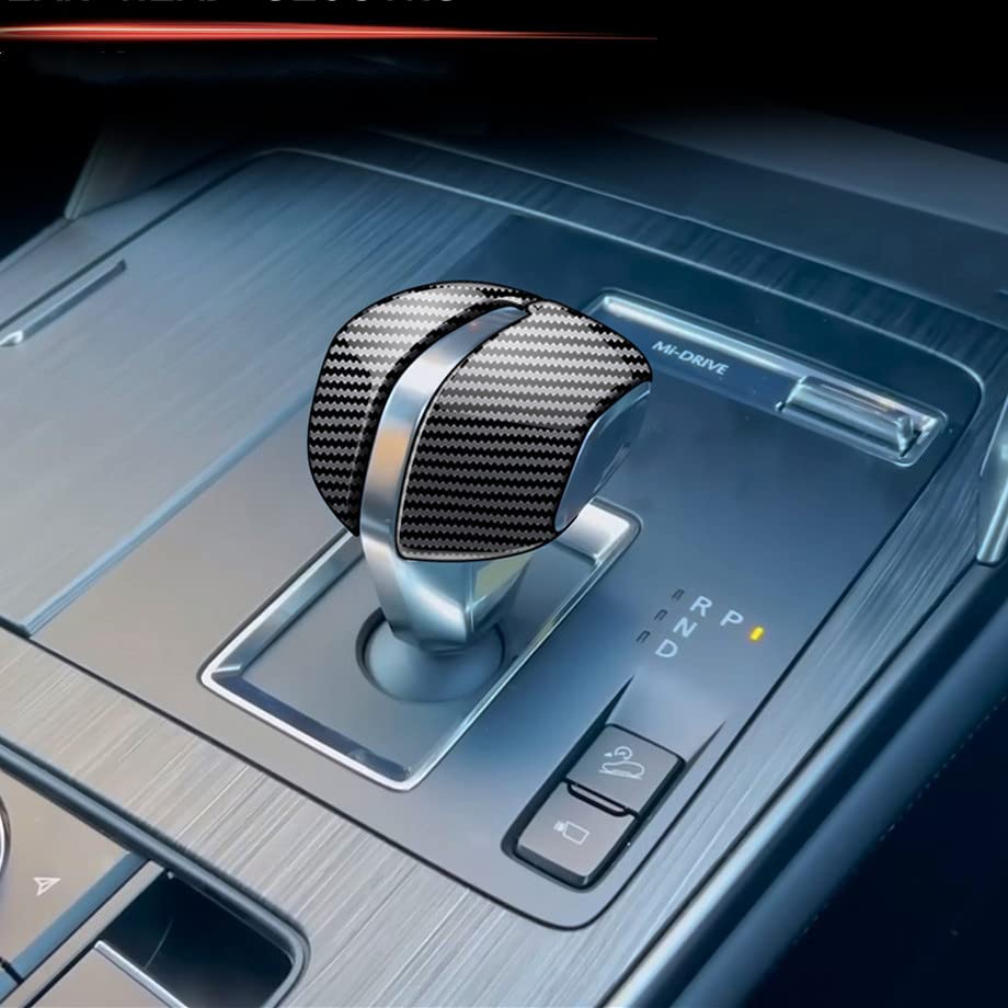 

MEKOMEKO Shift Knob Covers and Grip Covers for Mazda and ABS Resin Prevents Scratches and Compatible with Mazda and Fiber CX-60 (2022 later), 2-Piece