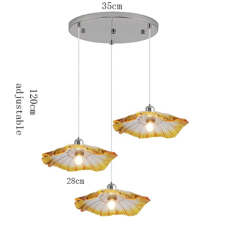 Dining Room Kitchen Nordic Glass Pendant Lamps Hanging Chandelier Ceiling Living Room Bedroom Indoor Decorative lights Fixture