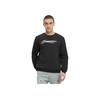 Li Ning Fitness Series Logo Comfortable Casual Crew Neck Pullover Sweatshirt Men sweatshirt Black AWDTA63-1