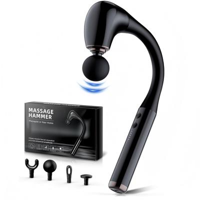 4 In 1 Massage Gun with Upgraded Extension Handle 10MM Deep Tissue Back Waist Legs Shoulders Massager Portable for Muscle Relax