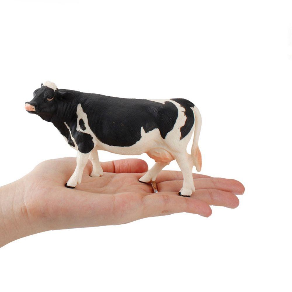 Ornaments for Children Baby Simulated Cattle Animal Figurine Cow Models Educational Toys Home Decor