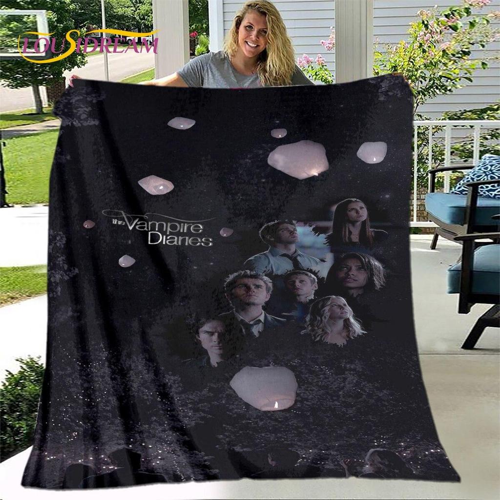 Upíří deníky Tištěná deka, Flanelová deka Přehoz, Měkká Teplá deka do Obývacího pokoje Ložnice Postele Pohovka Cestování