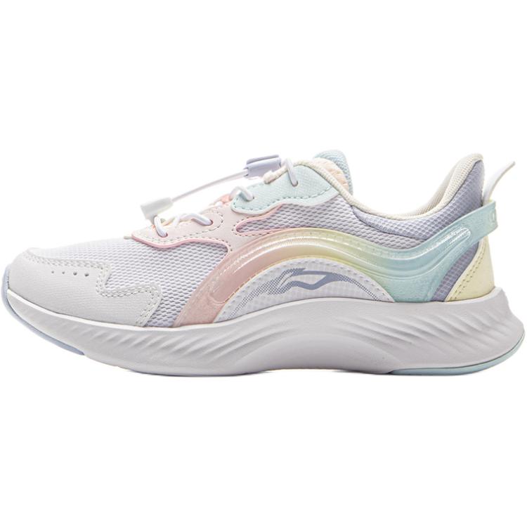 

Li Ning Детская спортивная серия лайфстайл Модные Удобные Универсальные Амортизирующие Отскок Низкие Повседневные кроссовки Детские кроссовки Белый Синий YKNV048-2 28