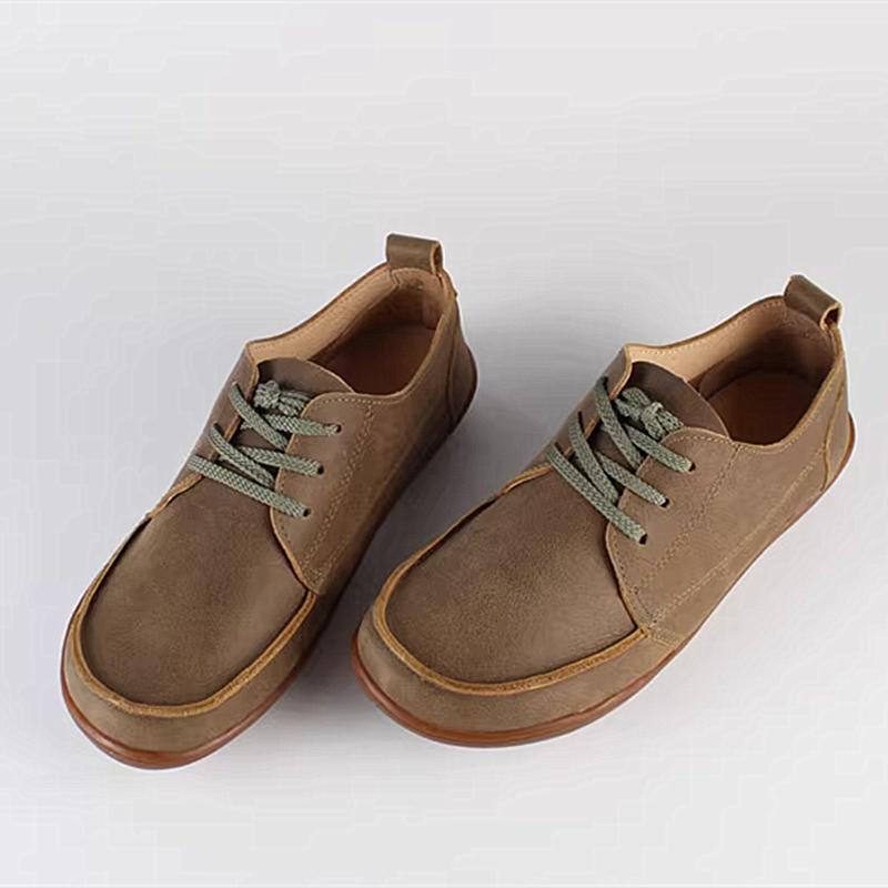 Modische Vintage-Herrenschuhe aus Rindsleder Outdoor-Schuhe Used-Look Echte Lederschuhe