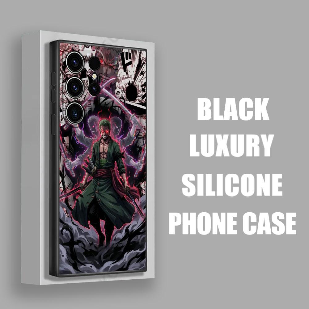 Anime Ones P-Piece Zoro Phone Case For Samsung Galaxy S25 S24 S23 S20 S21 FE S26 S22 Ultra 5G S26 Plus S25FE Soft Silicone Cover
