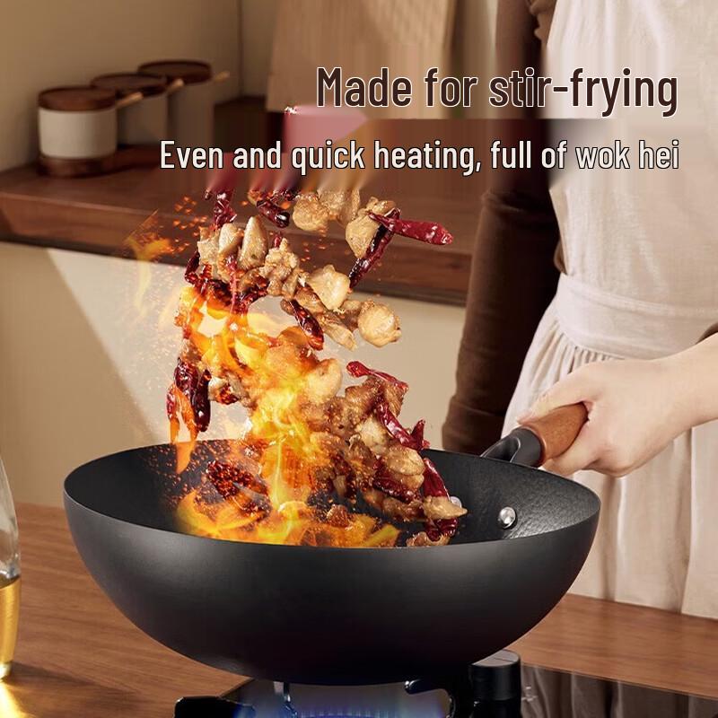 

COOKER KING Titanium Iron Hammered Non-stick Wok