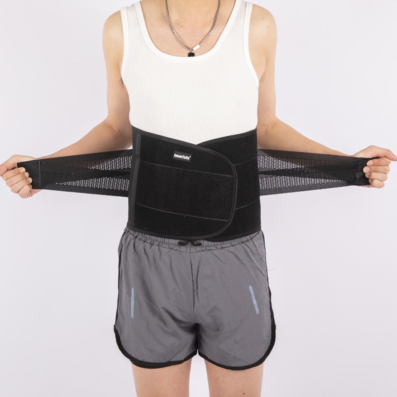 

Jasontutu Waist Trainer Belt for Men Women Weight Loss Workout Fitness Back Support Waist Trimmer Slimming L