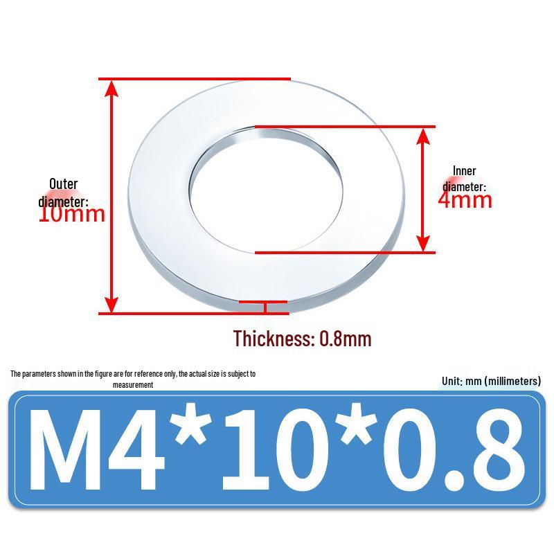 Extra Large Galvanized Metal Flat Washer (Sizes M1.6-M14)
