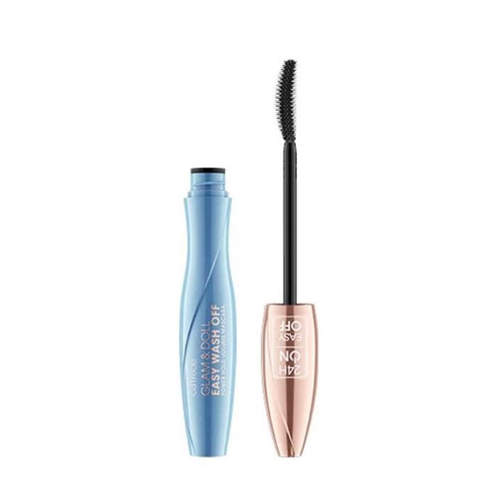 Mascara - CATRICE - Glam & Doll Easy Wash Off Power Hold - Noir - Waterproof - Vegan