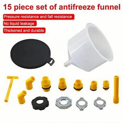 Spill Proof Design Coolant Filling Kit Refill Funnel Water Cooling System Kit  Automotive Repair