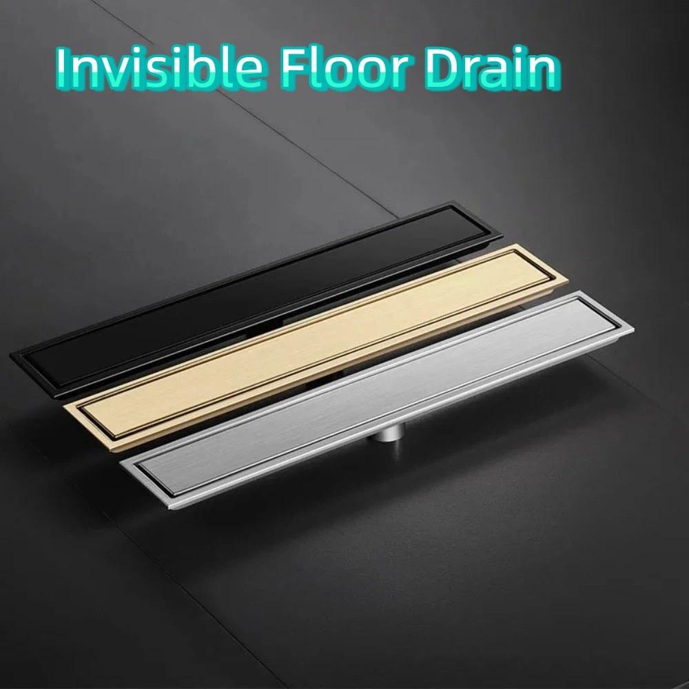 Removable Cover Rectangular Floor Drain Quick Drainage Deodorant Drainage Bathroom