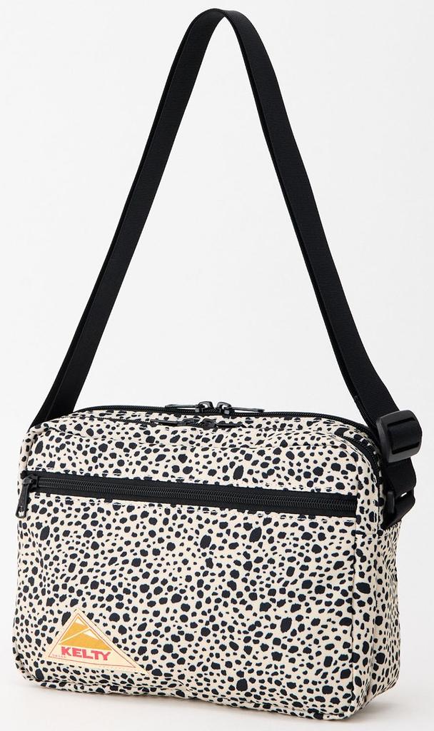 KELTY Outdoor Shoulder Bag ES RECTANGLE ZIP SHOULDER M 5L Beige Dalmatian 3259271026