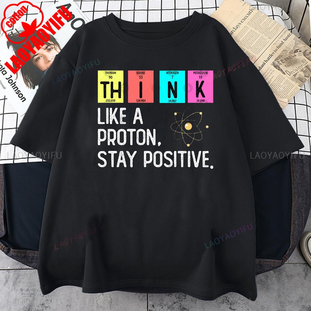 Chemistry Science Physics Mathematics Printed T-shirt Creativity Style Casual for Daily Wear and Casual Outings Harajuku