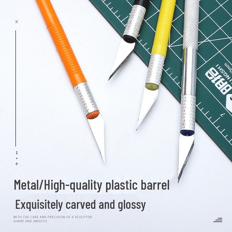 Handmade Carving Knife & Rubber Stamp Cutting Tool Set with Mat for Journals & Collage