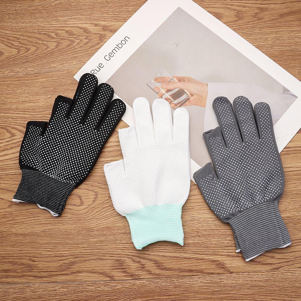 Ice Cool Sports Sunscreen Anti-Slip Fishing Gloves Two Half Fingers Sun Protection Driving Biking Mittens