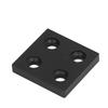 5Pcs Aluminum   End   Alloy Metal Cover Plate Linear Moving Parts 4040 Double