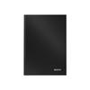 A5 Notebook - LEITZ - Solid - 80 Sheets - 160 Pages - Squared - Black Plastic